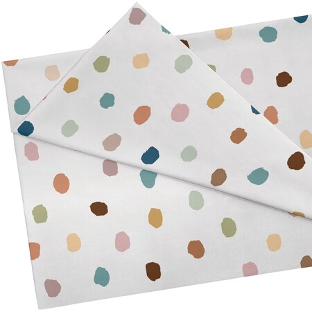 Teacher Created Resources Everyone is Welcome Painted Dots Creative Class Fabric, 48'' x 3 Yards 77428